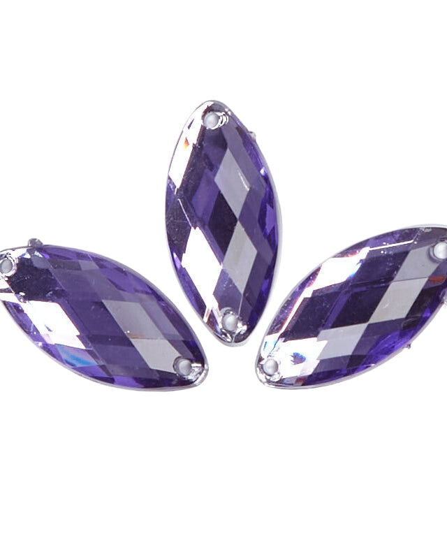 Lilac Acrylic Navette
