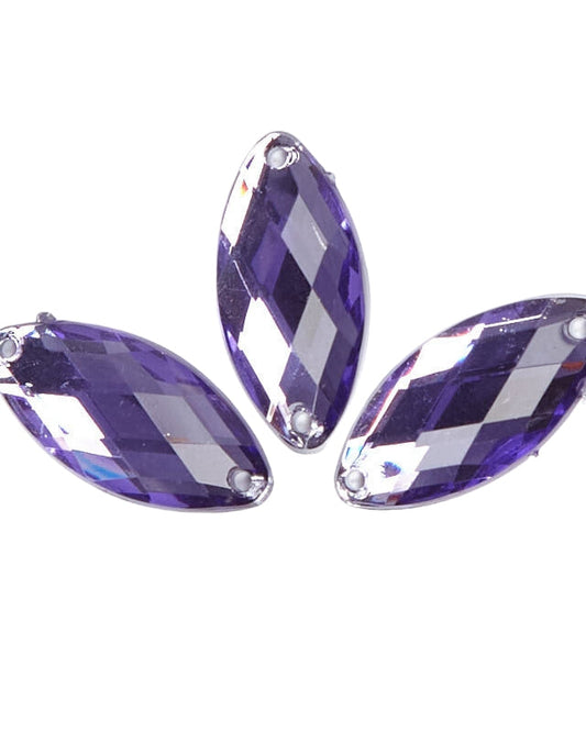 Lilac Acrylic Navette