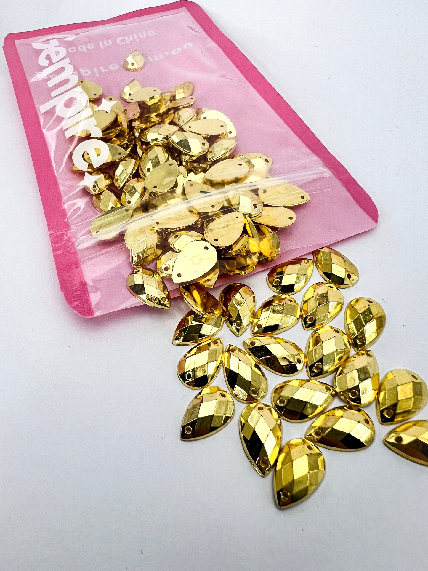 Brass Acrylic Pear