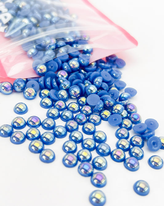 Periwinkle AB Flatback Pearls