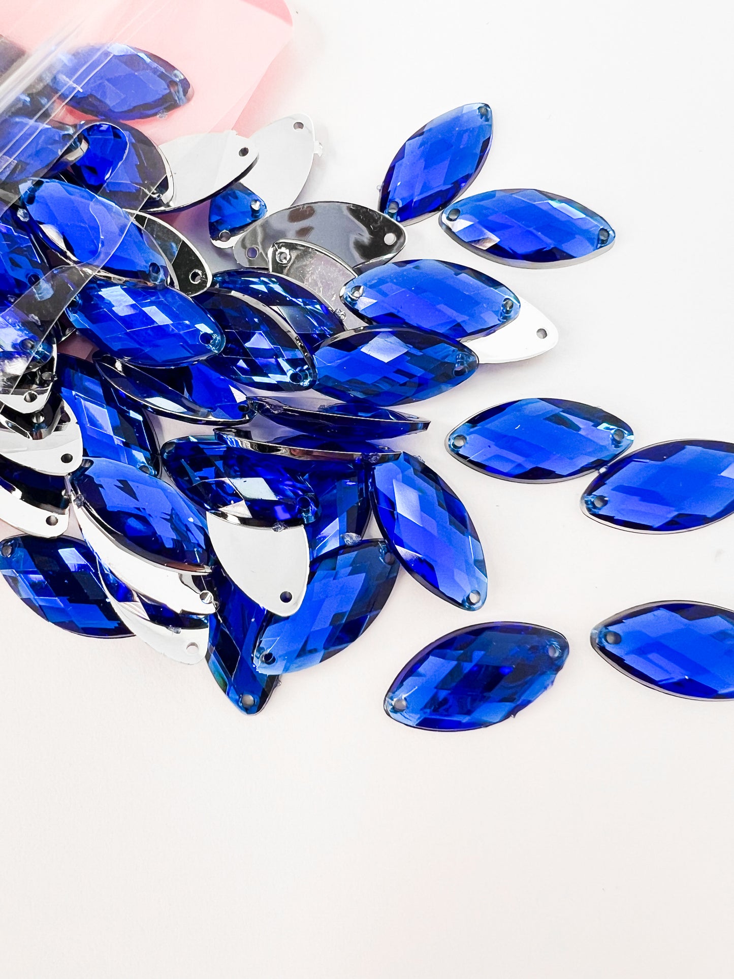 Cobalt Acrylic Navette