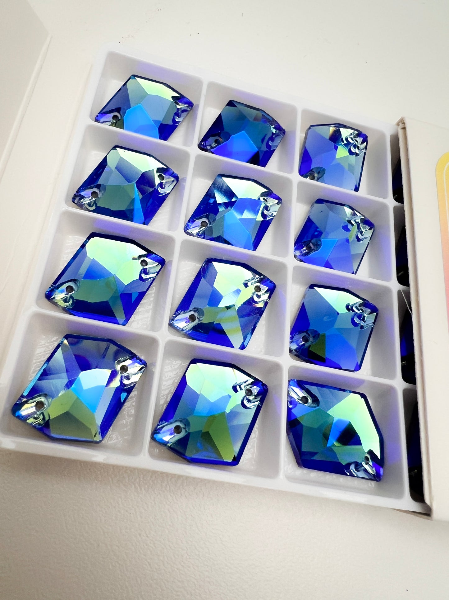 Azure Flicker Crystal Asymmetric