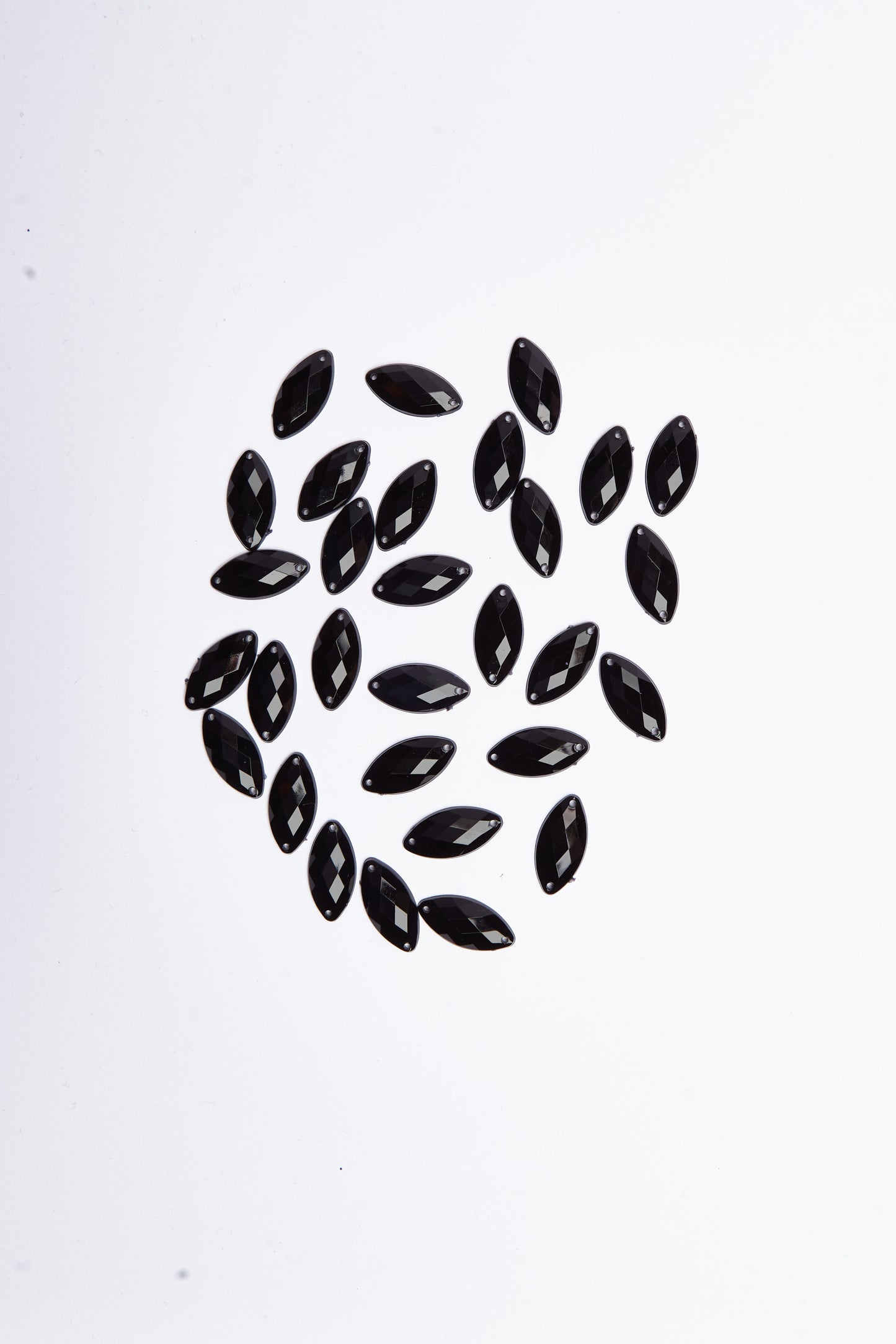 Black Acrylic Navette