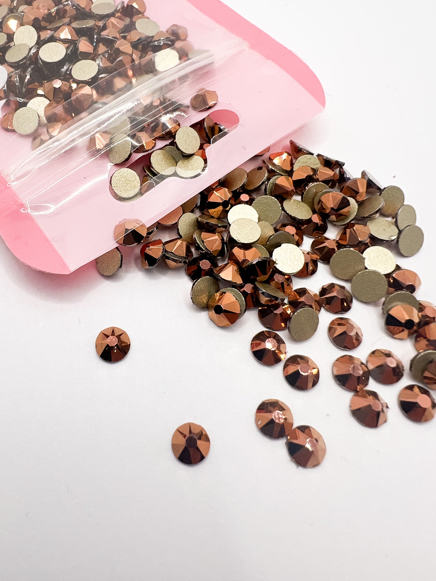 Metallic Copper Crystal Rhinestones