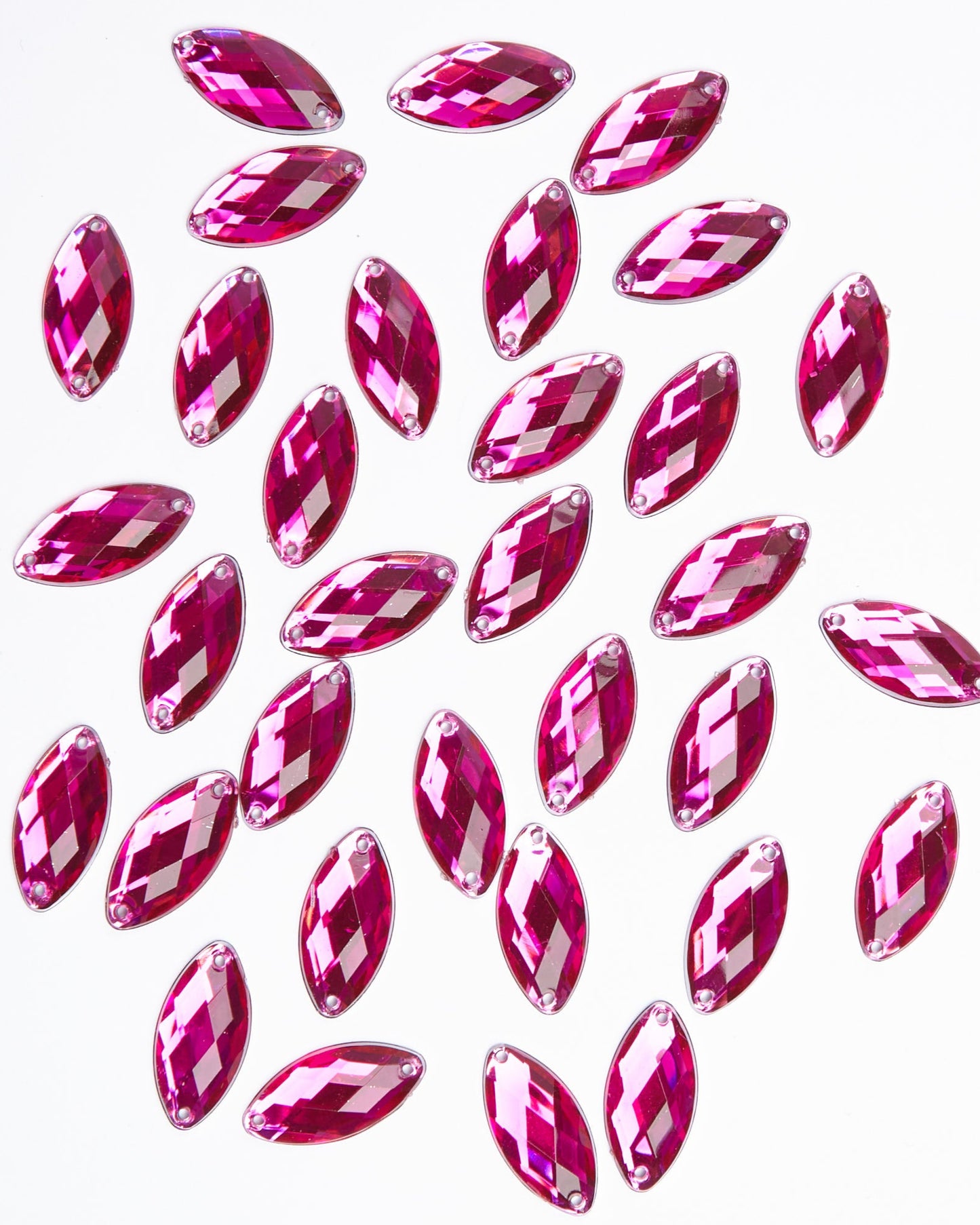 Magenta Acrylic Navette