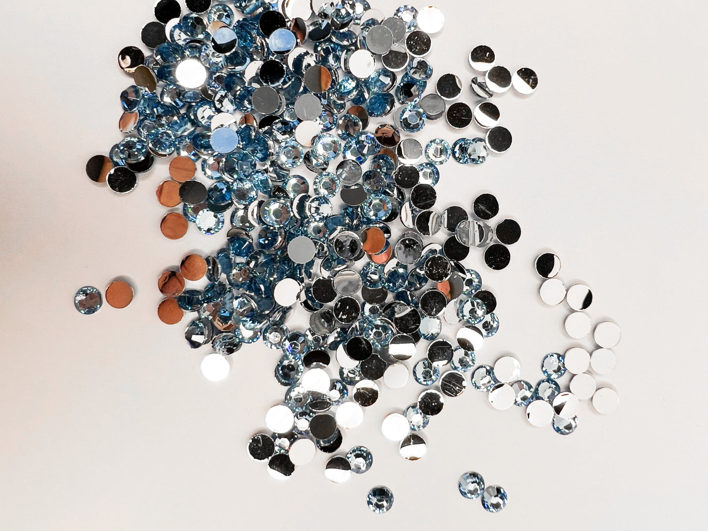 Light Blue Resin Rhinestones