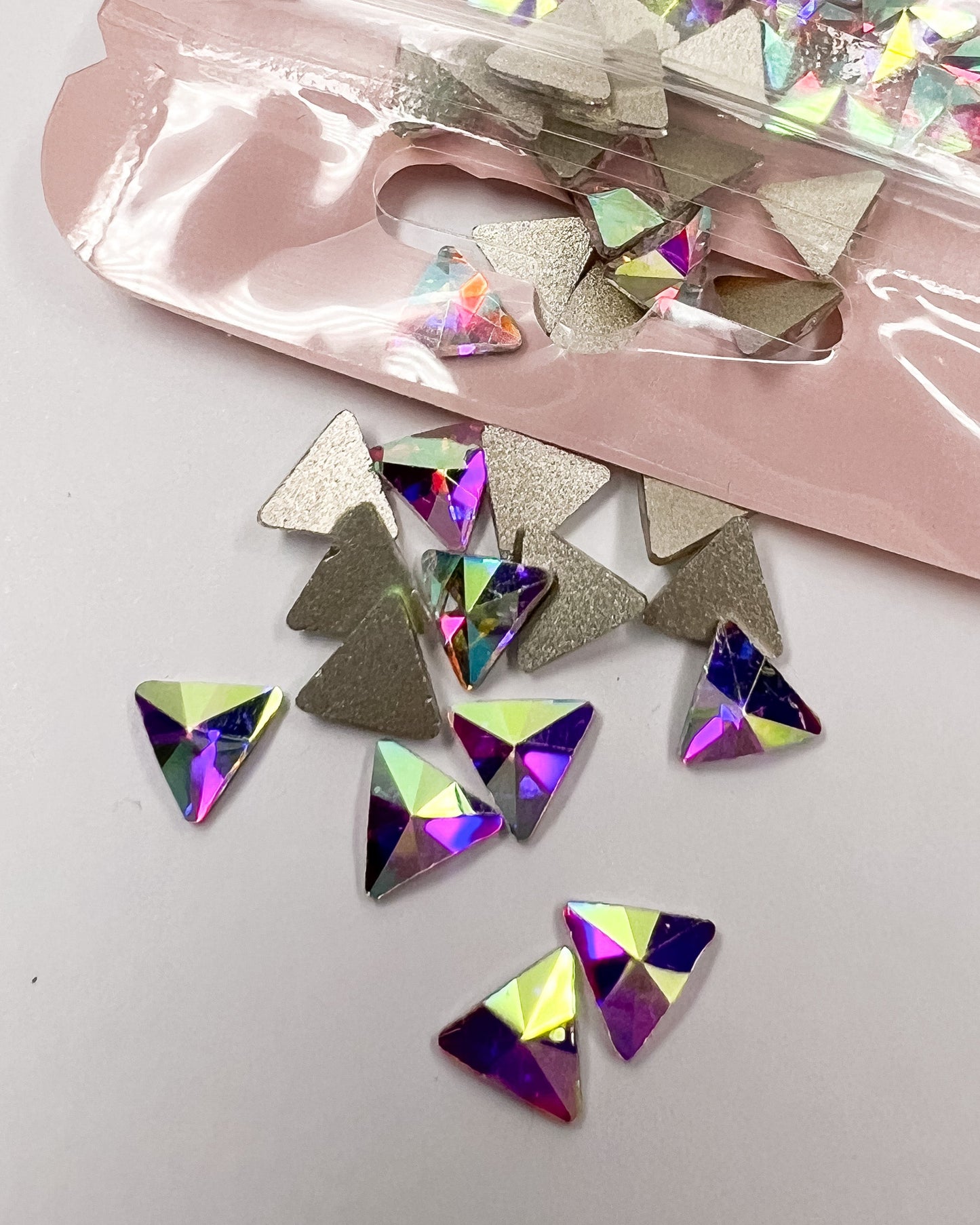 Crystal AB Triangle Miniature