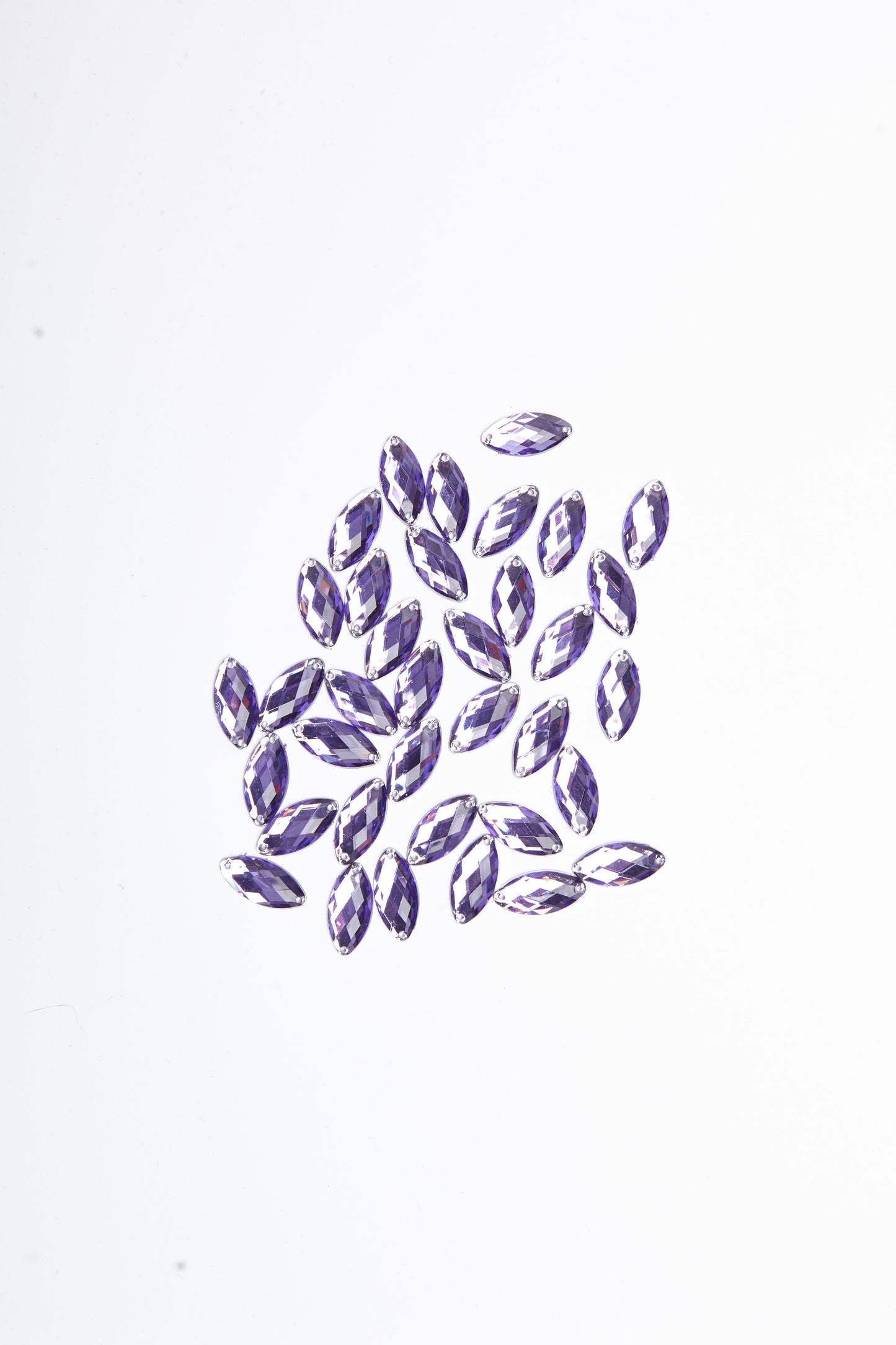 Light Amethyst Acrylic Navette