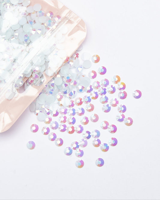 White AB Resin Rhinestones