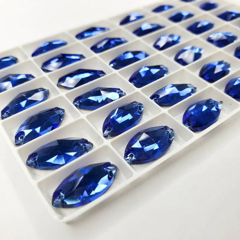 Sapphire Crystal Navette