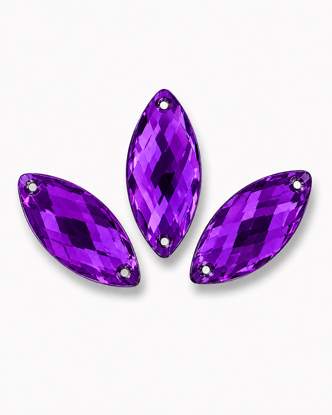 Orchid Acrylic Navette