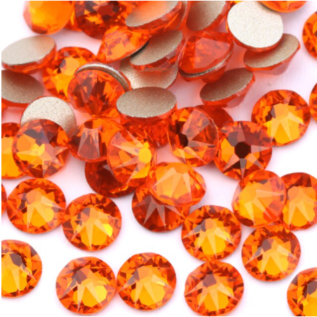 Hyacinth Orange Crystal Rhinestones