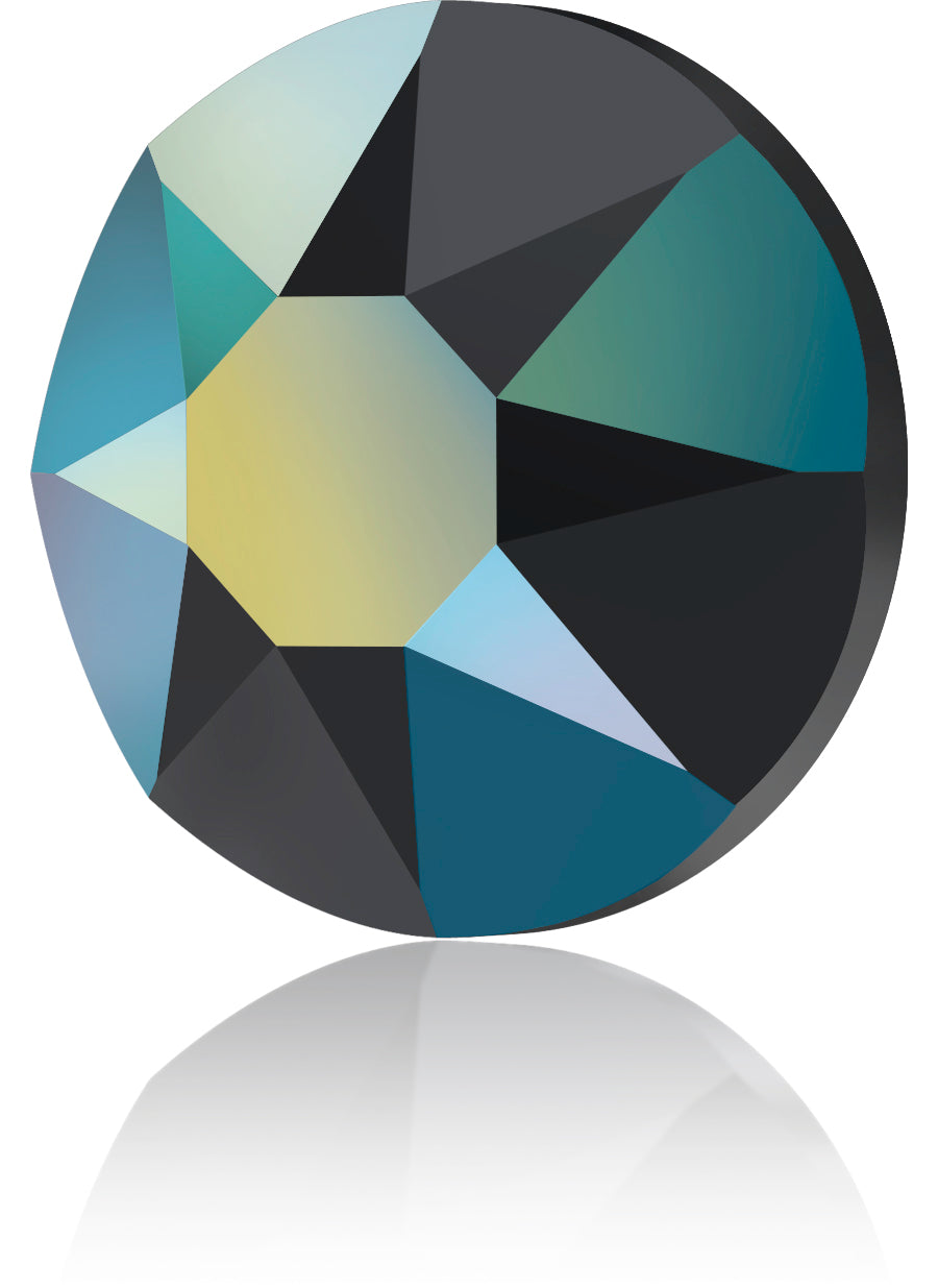 Metallic Black Crystal Rhinestones