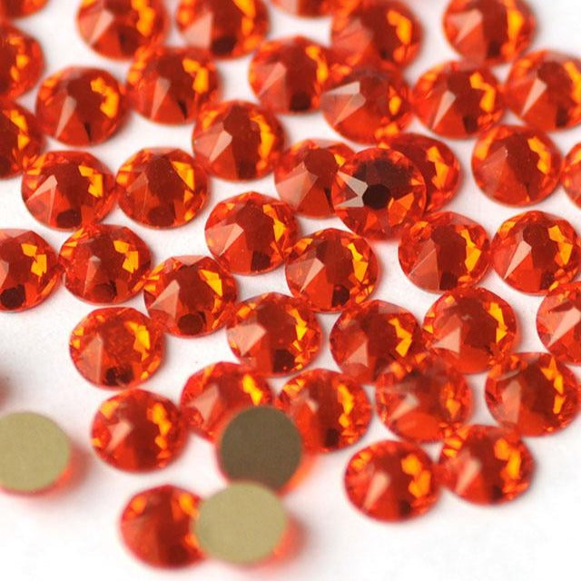 Hyacinth Orange Crystal Rhinestones