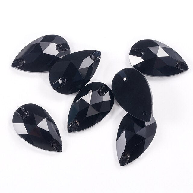 Black Onyx Crystal Teardrop