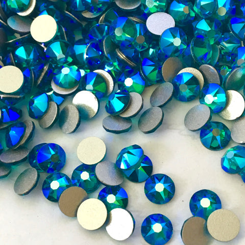 Green Zircon Flicker Crystal Rhinestones