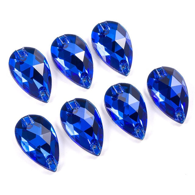 Sapphire Crystal Teardrop