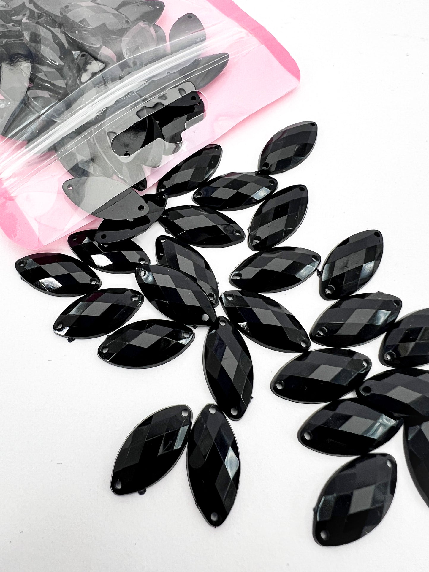 Onyx Acrylic Navette
