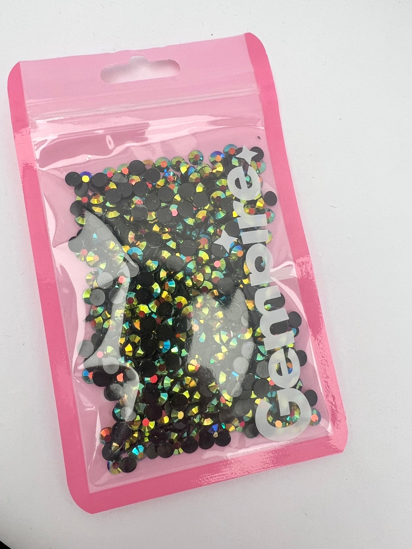 Metallic Greeny Orangy Rhinestones - Outlet