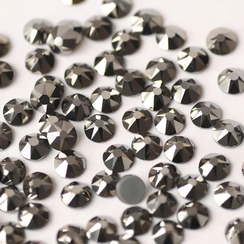 Metallic Grey Crystal Rhinestones