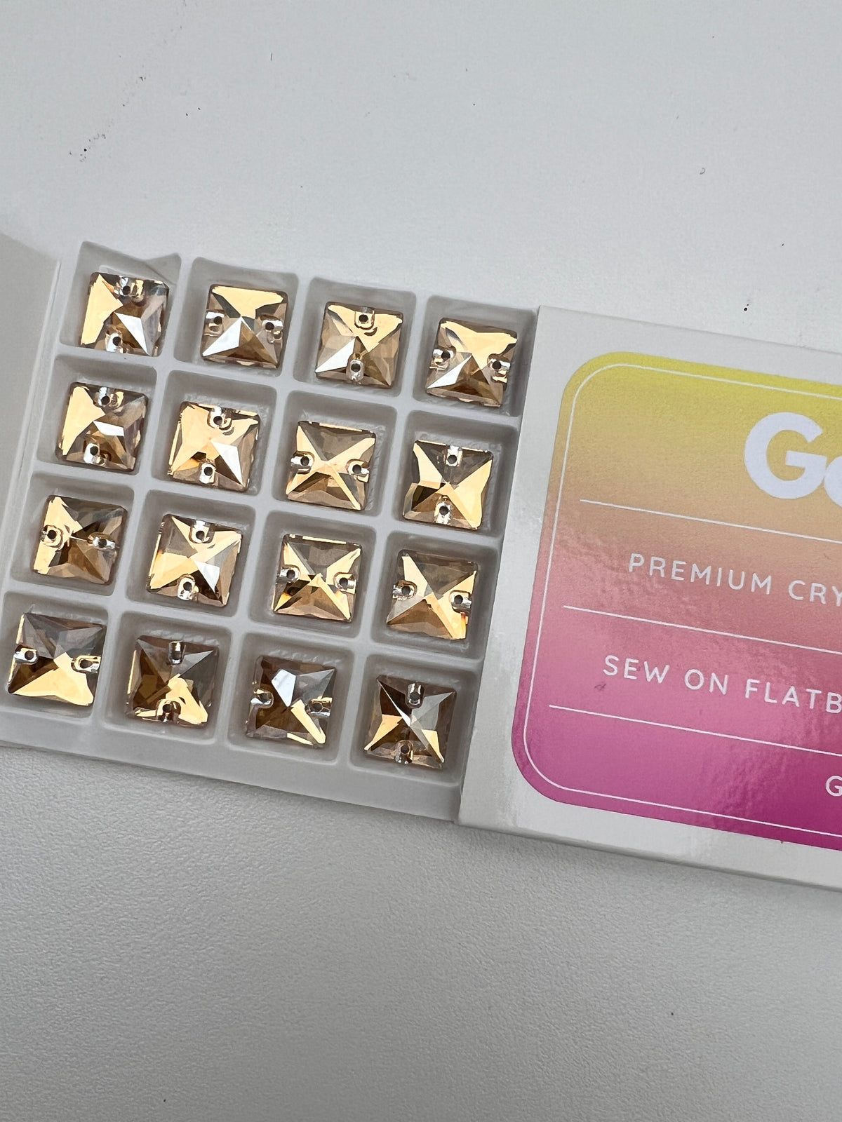 Champagne Crystal Square
