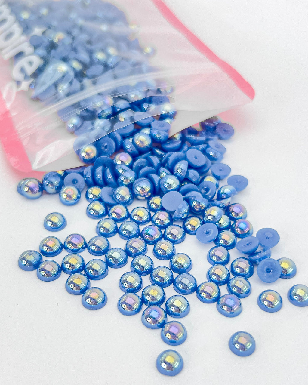 Periwinkle AB Flatback Pearls