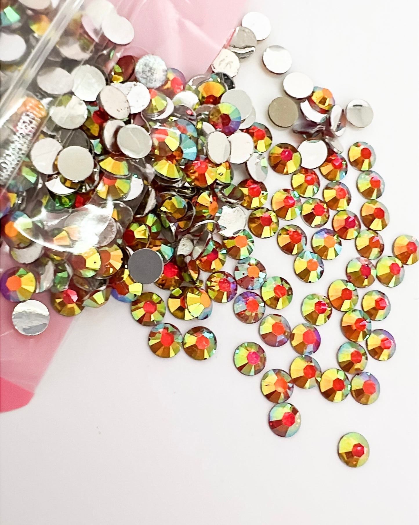 Red AB Resin Rhinestones