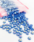 Periwinkle AB Flatback Pearls