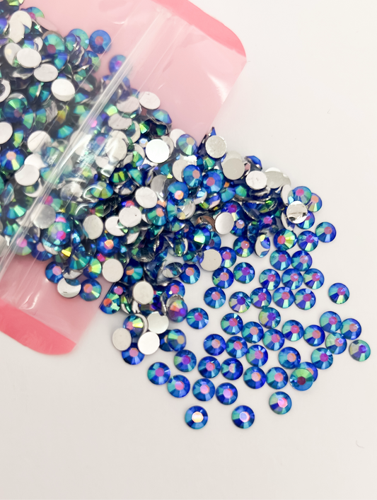 Blue AB Resin Rhinestones