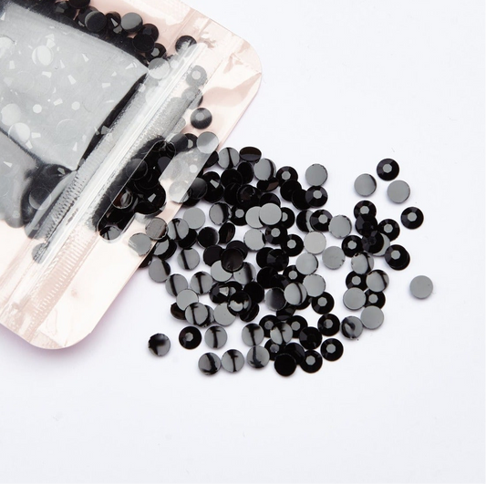 Black Resin Rhinestones