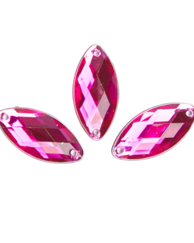 Magenta Acrylic Navette