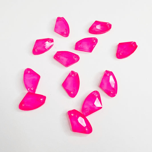 Neon Hot Pink Glass Galactic