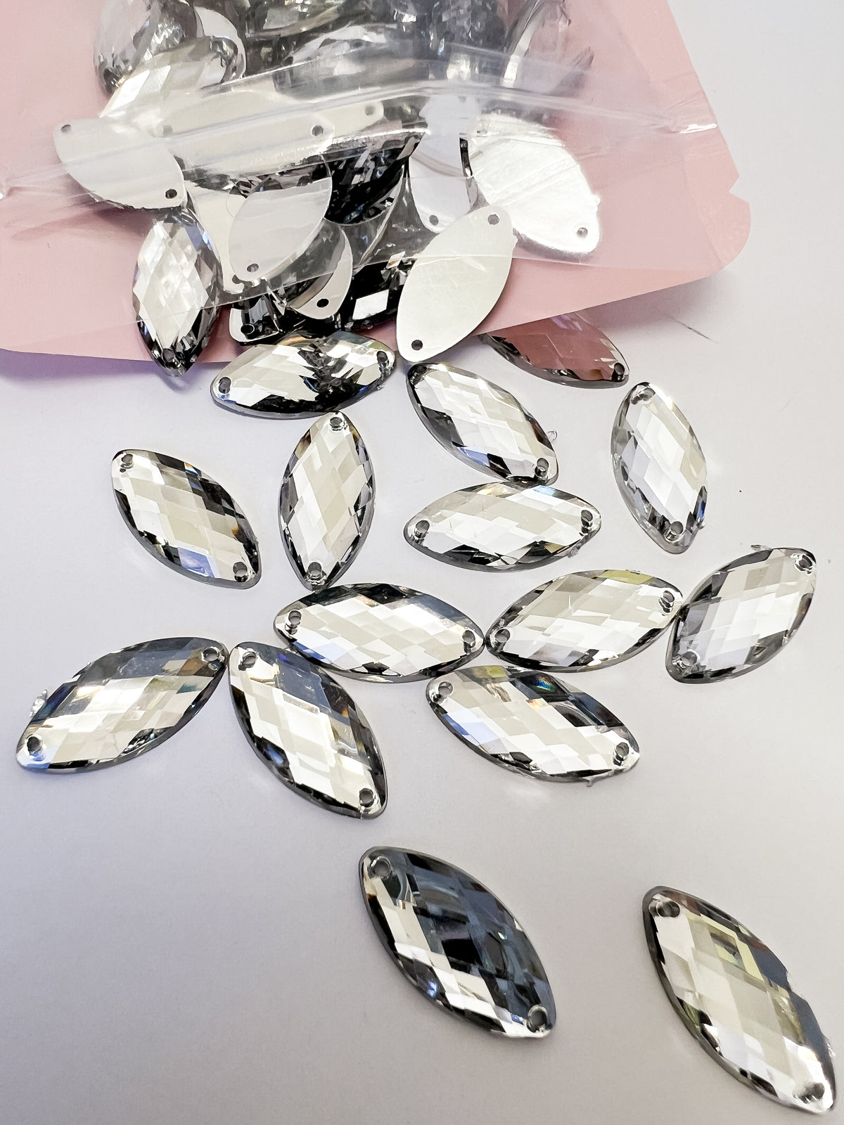 Clear Acrylic Navette