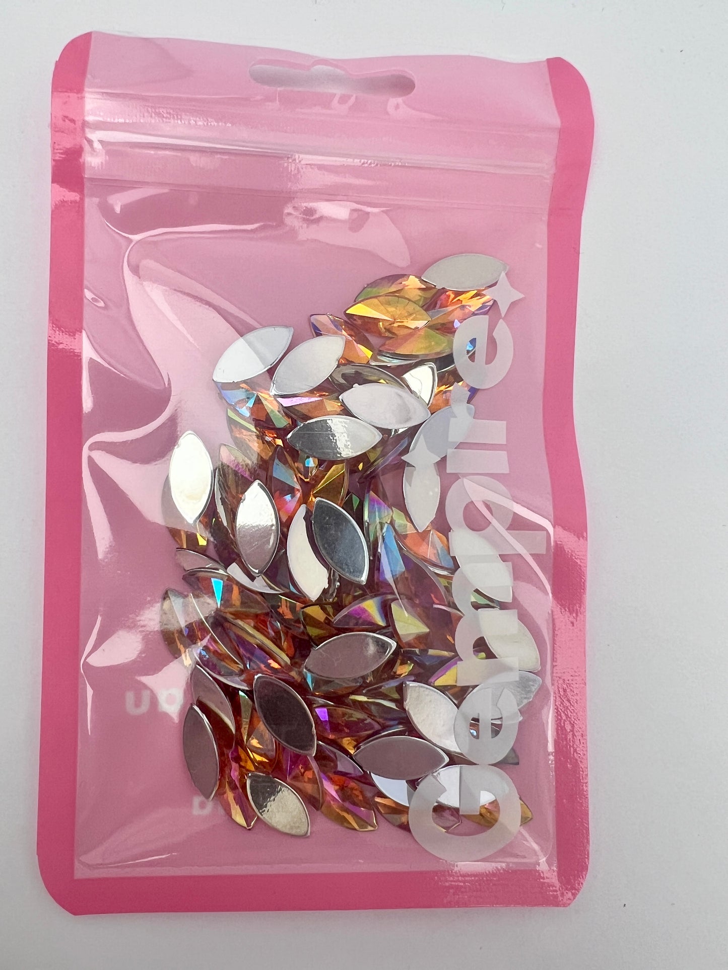 Orange AB Acrylic Horse Eye