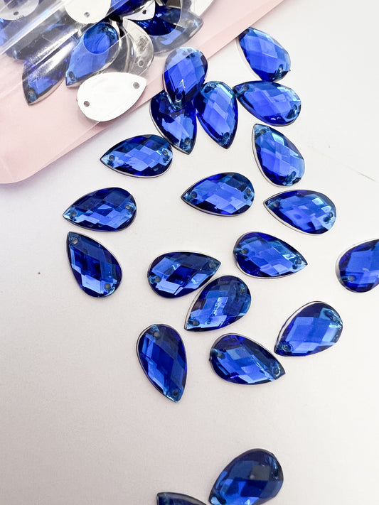 Royal Blue Acrylic Pear