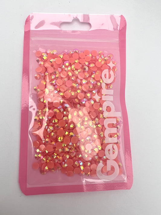 Neon Orange Rhinestones - Outlet