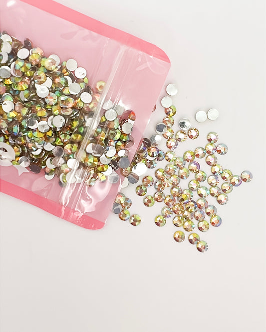 Champagne AB Resin Rhinestones