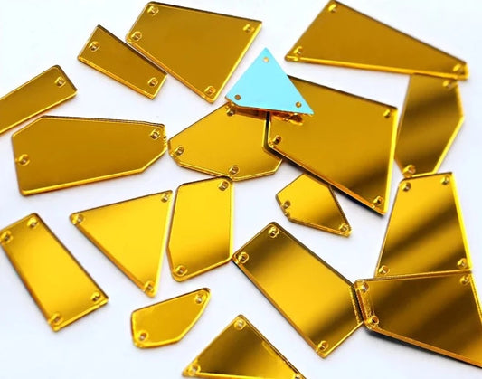 Bright Gold Mirror Shards