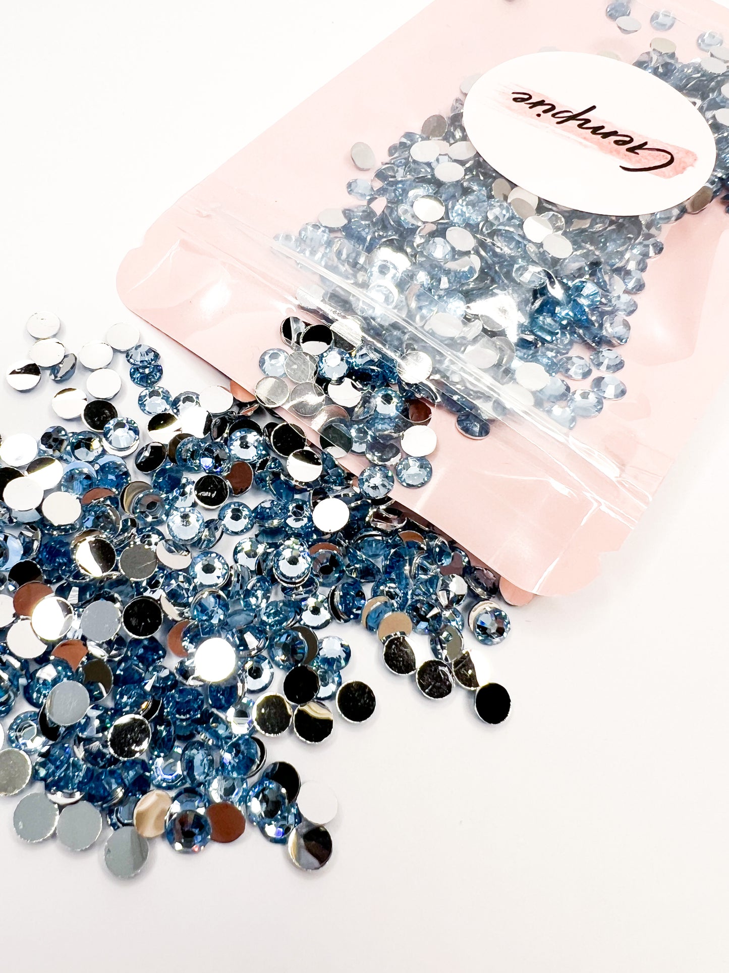 Light Blue Resin Rhinestones