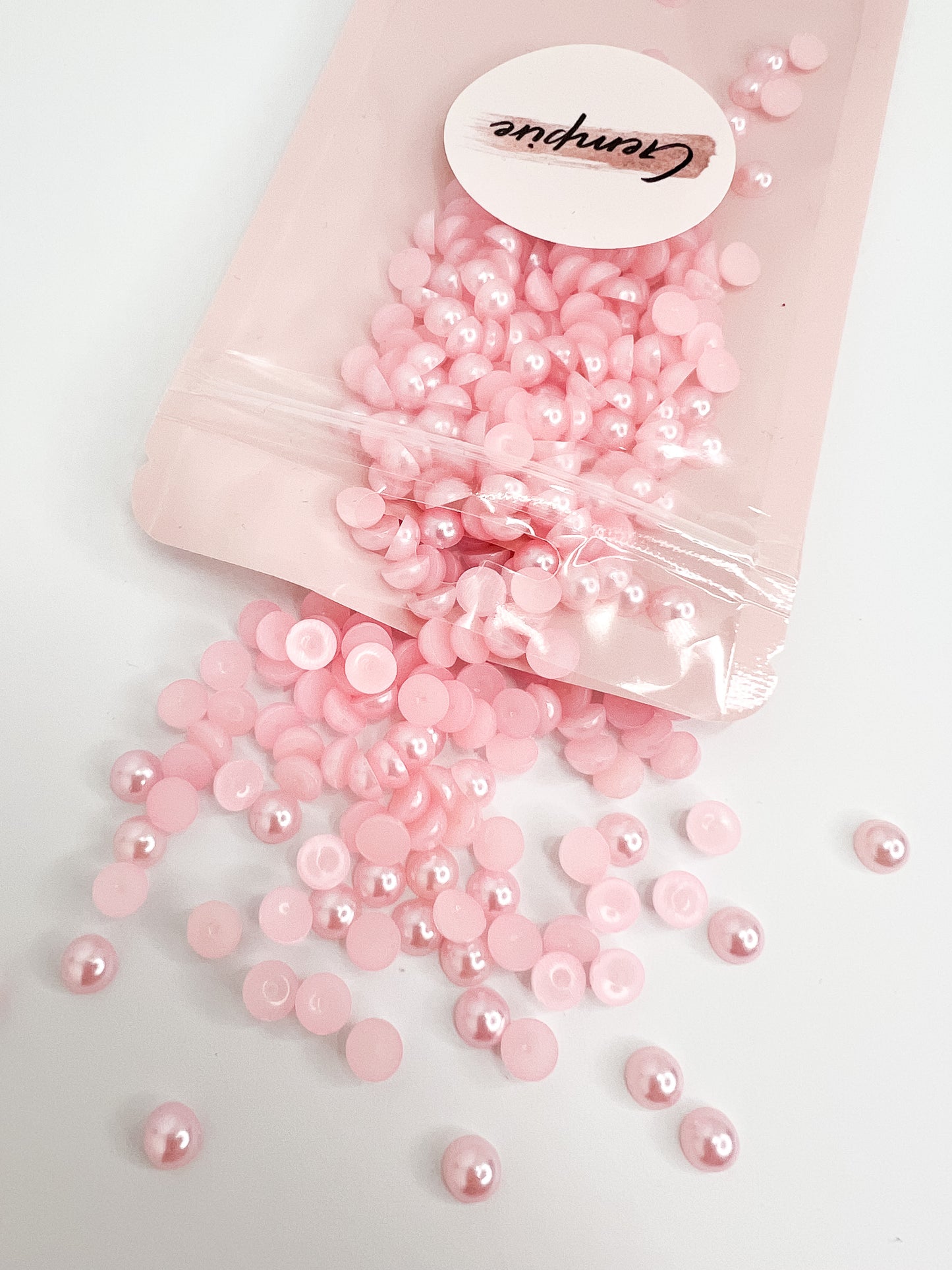 Pink Flatback Pearls