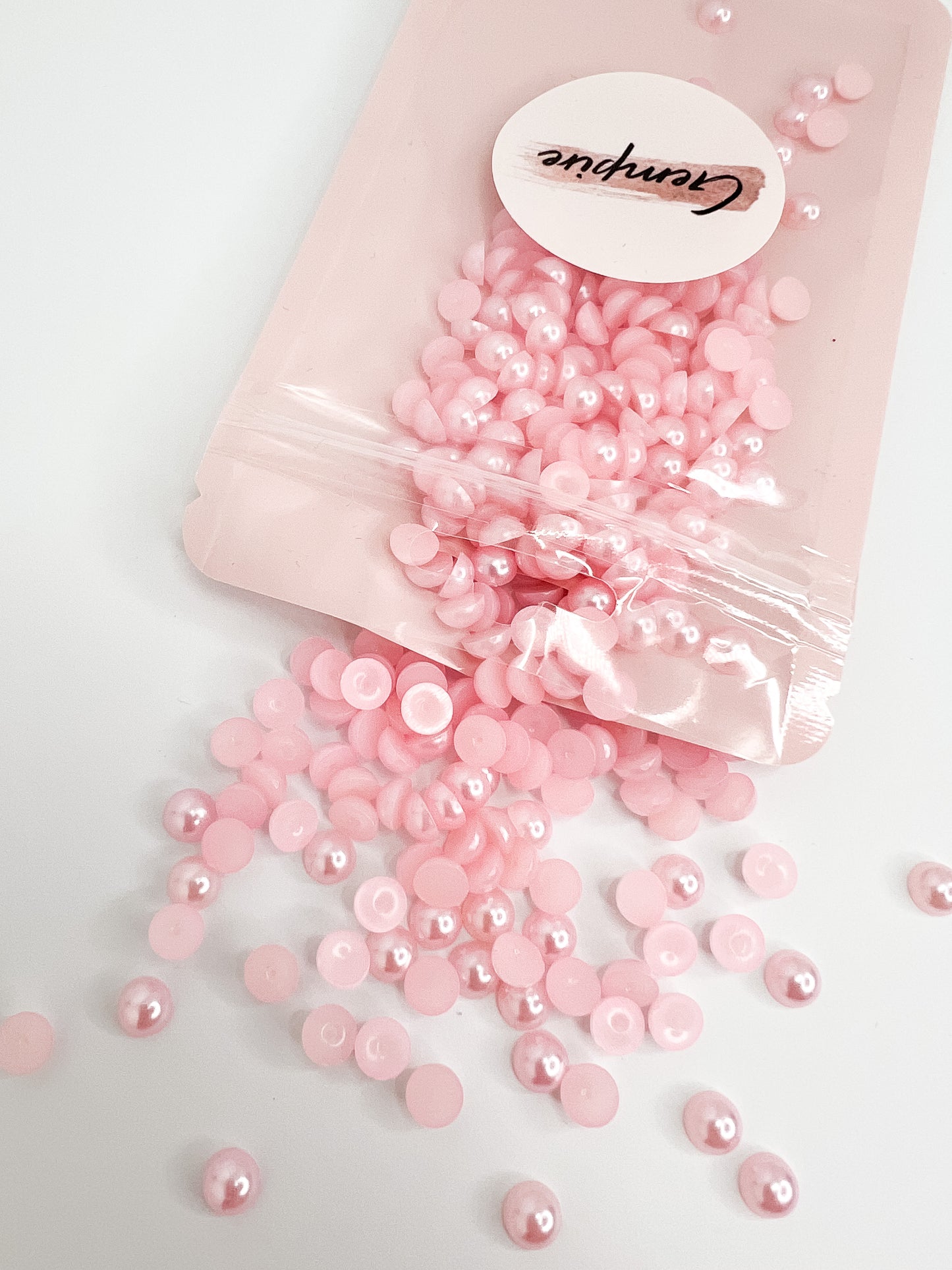 Pink Flatback Pearls