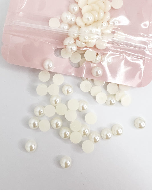 Natural Flatback Pearls