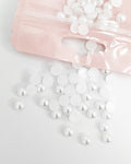 White Flatback Pearls