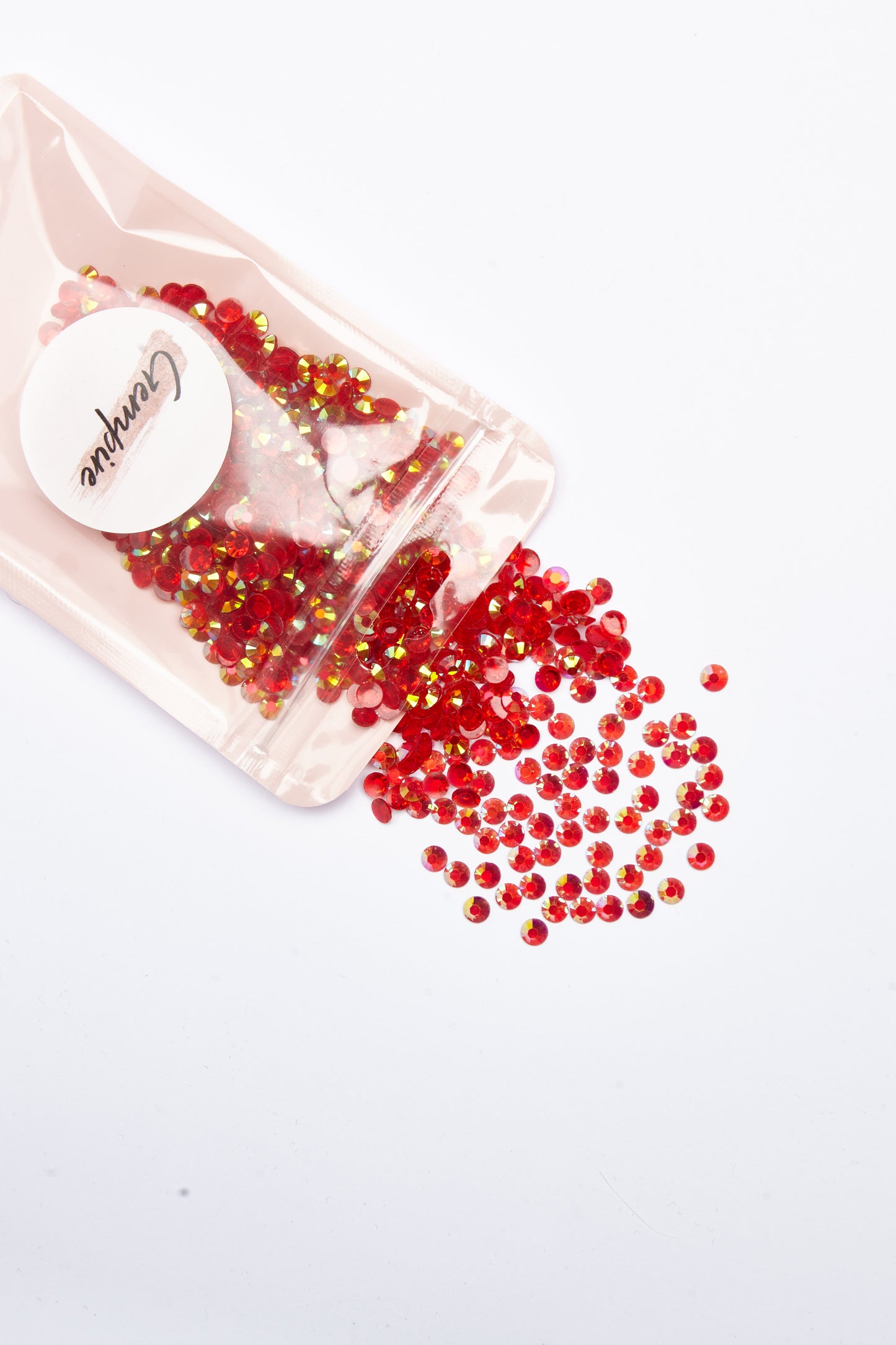 Red AB Transparent Resin Rhinestones