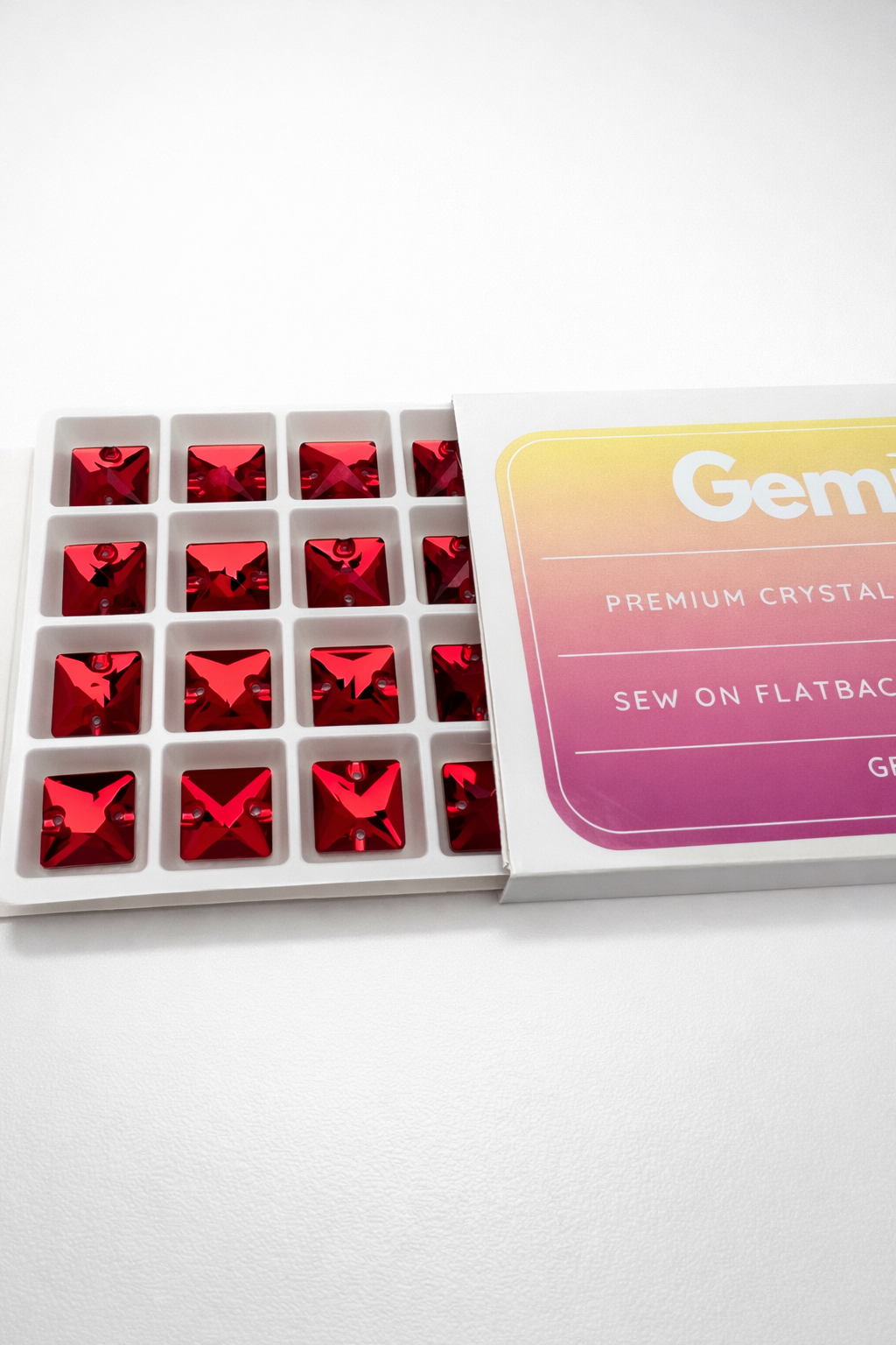 Ruby Crystal Square