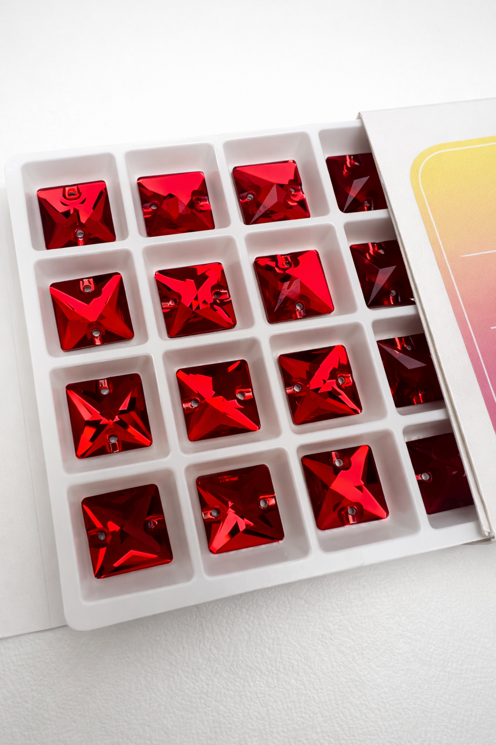 Ruby Crystal Square