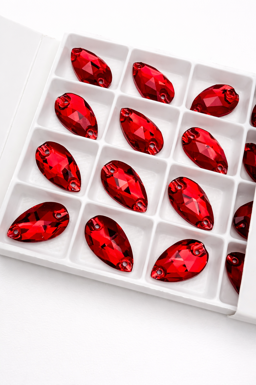 Ruby Crystal Teardrop