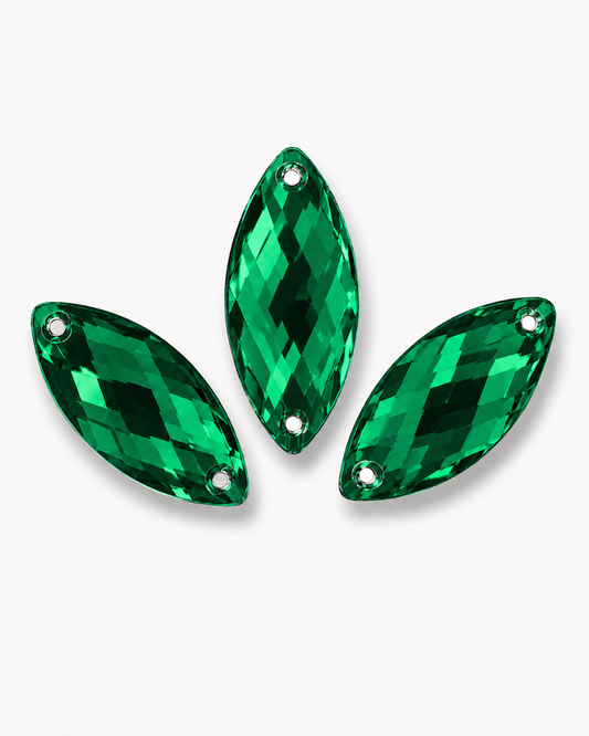 Evergreen Acrylic Navette