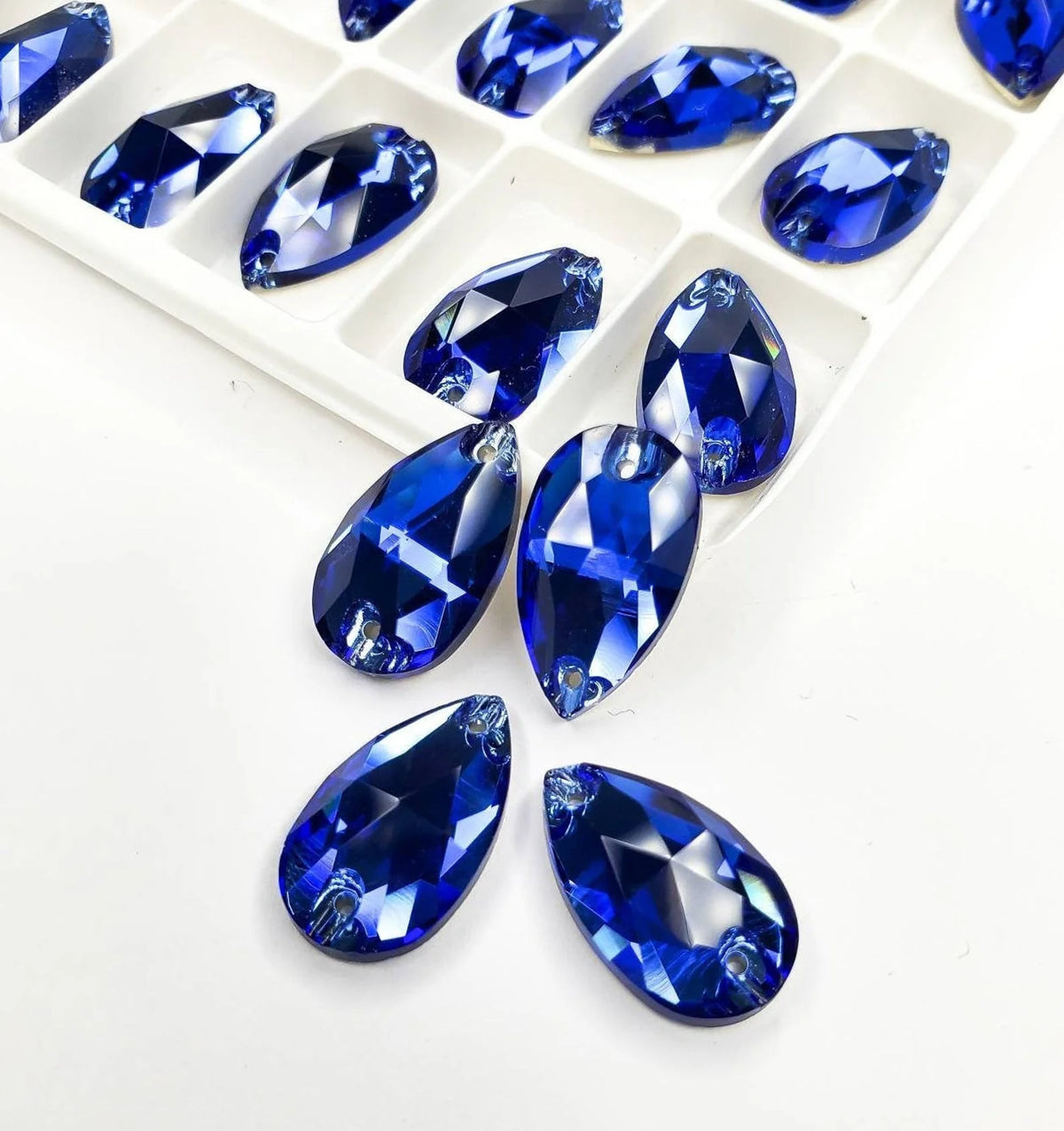 Sapphire Crystal Teardrop