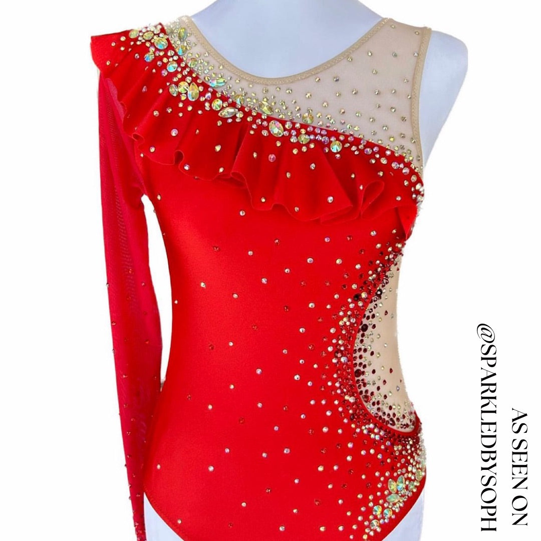 Ruby Crystal Rhinestones